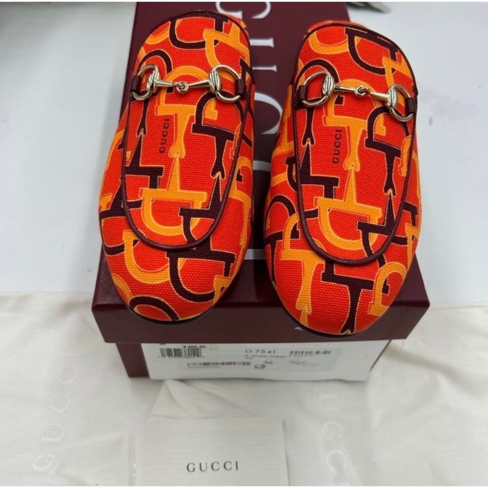 Women's Gucci horse bit Princetown mules size 36.5 made in Italy - Picture 3 of 16